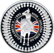 Australia 1 Dollar The Queen's Birthday Parade 2002 KM# 632 ELIZABETH II 1952 2002 GOLDEN JUBILEE coin reverse Australia 1 Dollar The Queen's Birthday Parade 2002 KM# 632 ELIZABETH II 1952 2002 GOLDEN JUBILEE coin reverse