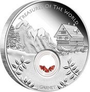 Australia 1 Dollar Treasures of the World - Europe 2013 KM# 1932 TREASURES OF THE WORLD GARNET P coin reverse Australia 1 Dollar Treasures of the World - Europe 2013 KM# 1932 TREASURES OF THE WORLD GARNET P coin reverse