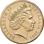 Australia 1 Dollar Women's Suffrage 2003 KM# 754 ELIZABETH II AUSTRALIA 2003 IRB coin obverse Australia 1 Dollar Women's Suffrage 2003 KM# 754 ELIZABETH II AUSTRALIA 2003 IRB coin obverse