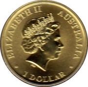 Australia 1 Dollar World Youth Day 2008 KM# 1682 ELIZABETH II AUSTRALIA 1 DOLLAR IRB coin obverse Australia 1 Dollar World Youth Day 2008 KM# 1682 ELIZABETH II AUSTRALIA 1 DOLLAR IRB coin obverse
