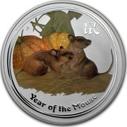 Australia 1 Dollar Year of the Mouse 2008 KM# 1755a YEAR OF THE MOUSE P coin reverse Australia 1 Dollar Year of the Mouse 2008 KM# 1755a YEAR OF THE MOUSE P coin reverse