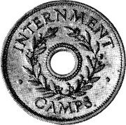 Australia One Shilling ND(1943) KM# Tn3 Token coinage INTERNMENT CAMPS coin obverse Australia One Shilling ND(1943) KM# Tn3 Token coinage INTERNMENT CAMPS coin obverse