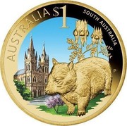 Australia $1 South Australia 2009 KM# 1095 AUSTRALIA $1 SOUTH AUSTRALIA P EM coin reverse Australia $1 South Australia 2009 KM# 1095 AUSTRALIA $1 SOUTH AUSTRALIA P EM coin reverse
