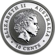 Australia 10 Cents Australian Koala 2013 KM# 1977 ELIZABETH II AUSTRALIA 10 CENTS IRB coin obverse Australia 10 Cents Australian Koala 2013 KM# 1977 ELIZABETH II AUSTRALIA 10 CENTS IRB coin obverse