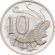 Australia 10 Cents Lyrebird 2006 KM# 65a 10 SD coin reverse Australia 10 Cents Lyrebird 2006 KM# 65a 10 SD coin reverse