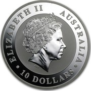 Australia 10 Dollars Australian Koala 2013 KM# 1980 ELIZABETH II AUSTRALIA 10 DOLLARS IRB coin obverse Australia 10 Dollars Australian Koala 2013 KM# 1980 ELIZABETH II AUSTRALIA 10 DOLLARS IRB coin obverse