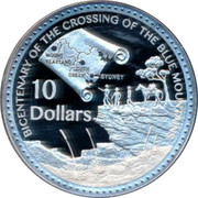 Australia 10 Dollars Crossing Of Blue Mountains 2013 KM# 1964 BICENTENARY OF THE CROSSING OF THE BLUE MOUNTAINS 10 DOLLARS MOUNT BLAXLAND SOUTH GREEK SYDNEY coin reverse Australia 10 Dollars Crossing Of Blue Mountains 2013 KM# 1964 BICENTENARY OF THE CROSSING OF THE BLUE MOUNTAINS 10 DOLLARS MOUNT BLAXLAND SOUTH GREEK SYDNEY coin reverse