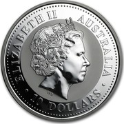Australia 10 Dollars Lunar Dragon 2000 KM# 524 ELIZABETH II AUSTRALIA 10 DOLLARS IRB coin obverse Australia 10 Dollars Lunar Dragon 2000 KM# 524 ELIZABETH II AUSTRALIA 10 DOLLARS IRB coin obverse