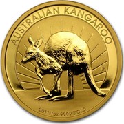 Australia 100 Dollars Australian Kangaroo 2011 KM# 1685 AUSTRALIAN KANGAROO 2011 1 OZ 9999 GOLD P AH coin reverse Australia 100 Dollars Australian Kangaroo 2011 KM# 1685 AUSTRALIAN KANGAROO 2011 1 OZ 9999 GOLD P AH coin reverse