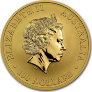 Australia 100 Dollars Australian Kangaroo 2012 P Proof KM# 1686 ELIZABETH II AUSTRALIA • 100 DOLLARS • IRB coin obverse Australia 100 Dollars Australian Kangaroo 2012 P Proof KM# 1686 ELIZABETH II AUSTRALIA • 100 DOLLARS • IRB coin obverse