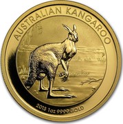 Australia 100 Dollars Australian Kangaroo 2013 KM# 1992 AUSTRALIAN KANGAROO 2013 1 OZ 9999 GOLD P TV coin reverse Australia 100 Dollars Australian Kangaroo 2013 KM# 1992 AUSTRALIAN KANGAROO 2013 1 OZ 9999 GOLD P TV coin reverse
