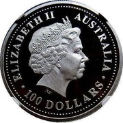 Australia 100 Dollars Australian Koala - Multiculturalism (Colorized) 2002 KM# 636 ELIZABETH II AUSTRALIA 100 DOLLARS IRB coin obverse Australia 100 Dollars Australian Koala - Multiculturalism (Colorized) 2002 KM# 636 ELIZABETH II AUSTRALIA 100 DOLLARS IRB coin obverse