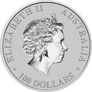 Australia 100 Dollars Australian Platypus 2017 KM# 1731 ELIZABETH II AUSTRALIA 100 DOLLARS IRB coin obverse Australia 100 Dollars Australian Platypus 2017 KM# 1731 ELIZABETH II AUSTRALIA 100 DOLLARS IRB coin obverse
