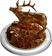 Canada 100 Dollars Sculpture of Majestic Canadian Animals - Elk 2017 Proof CANADA 2017 100 DOLLARS coin reverse Canada 100 Dollars Sculpture of Majestic Canadian Animals - Elk 2017 Proof CANADA 2017 100 DOLLARS coin reverse