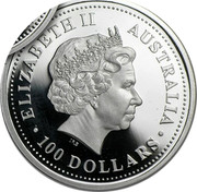 Australia 100 Dollars The Australian Koala 2000 KM# 473 ELIZABETH II AUSTRALIA 100 DOLLARS IRB coin obverse Australia 100 Dollars The Australian Koala 2000 KM# 473 ELIZABETH II AUSTRALIA 100 DOLLARS IRB coin obverse