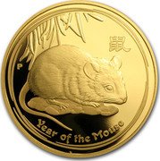 Australia 100 Dollars (Year of the Mouse) KM# 1907 YEAR OF THE MOUSE P coin reverse Australia 100 Dollars (Year of the Mouse) KM# 1907 YEAR OF THE MOUSE P coin reverse