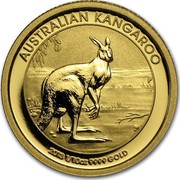 Australia 15 Dollars Australian Kangaroo 2013 KM# 1989 AUSTRALIAN KANGAROO 2013 1/10 OZ 9999 GOLD P TV coin reverse Australia 15 Dollars Australian Kangaroo 2013 KM# 1989 AUSTRALIAN KANGAROO 2013 1/10 OZ 9999 GOLD P TV coin reverse