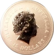 Australia 15 Dollars Lunar Rooster (Colorized) 2005 KM# 794b ELIZABETH II AUSTRALIA 15 DOLLARS IRB coin obverse Australia 15 Dollars Lunar Rooster (Colorized) 2005 KM# 794b ELIZABETH II AUSTRALIA 15 DOLLARS IRB coin obverse