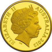 Australia 2 Cents Australian Miniature Money 2012 Proof KM# 2033 ELIZABETH II AUSTRALIA 2012 coin obverse Australia 2 Cents Australian Miniature Money 2012 Proof KM# 2033 ELIZABETH II AUSTRALIA 2012 coin obverse