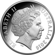 Australia 2 Cents Frill-necked Lizard - 50th Anniversary 2016 KM# 768a ELIZABETH II AUSTRALIA 2016 IRB coin obverse Australia 2 Cents Frill-necked Lizard - 50th Anniversary 2016 KM# 768a ELIZABETH II AUSTRALIA 2016 IRB coin obverse