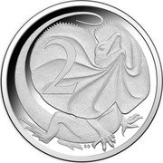 Australia 2 Cents Frill-necked Lizard - 50th Anniversary 2016 KM# 768a 2 coin reverse Australia 2 Cents Frill-necked Lizard - 50th Anniversary 2016 KM# 768a 2 coin reverse