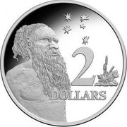 Australia 2 Dollars Aboriginal Elder 2017 KM# 406b 2 DOLLARS coin reverse Australia 2 Dollars Aboriginal Elder 2017 KM# 406b 2 DOLLARS coin reverse