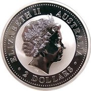 Australia 2 Dollars Australian Kookaburra 2003 World War II 1939 - 1945 KM# 879 ELIZABETH II AUSTRALIA 2 DOLLARS IRB coin obverse Australia 2 Dollars Australian Kookaburra 2003 World War II 1939 - 1945 KM# 879 ELIZABETH II AUSTRALIA 2 DOLLARS IRB coin obverse