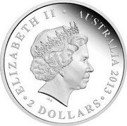 Australia 2 Dollars Ludwig Leichhardt 2013 KM# 1922 ELIZABETH II AUSTRALIA 2013 2 DOLLARS IRB coin obverse Australia 2 Dollars Ludwig Leichhardt 2013 KM# 1922 ELIZABETH II AUSTRALIA 2013 2 DOLLARS IRB coin obverse