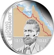 Australia 2 Dollars Ludwig Leichhardt 2013 KM# 1922 LUDWIG LEICHHARDT 1813 1848 2 OZ 999 SILVER SOUTH PACIFIC OCEAN THE GULF OF CARPENTARIA PORT ESSINGTON MORETON BAY P WR coin reverse Australia 2 Dollars Ludwig Leichhardt 2013 KM# 1922 LUDWIG LEICHHARDT 1813 1848 2 OZ 999 SILVER SOUTH PACIFIC OCEAN THE GULF OF CARPENTARIA PORT ESSINGTON MORETON BAY P WR coin reverse