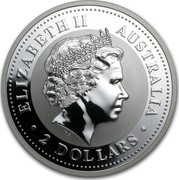 Australia 2 Dollars Lunar Pig 2007 KM# 1885 ELIZABETH II AUSTRALIA 2 DOLLARS IRB coin obverse Australia 2 Dollars Lunar Pig 2007 KM# 1885 ELIZABETH II AUSTRALIA 2 DOLLARS IRB coin obverse