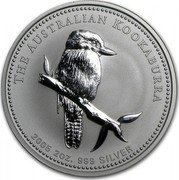 Australia 2 Dollars The Australian Kookaburra 2005 KM# 884 THE AUSTRALIAN KOOKABURRA 2005 2 OZ. 999 SILVER SA coin reverse