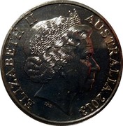 Australia 20 Cents Australian Banknotes 2013 KM# 1961 ELIZABETH II AUSTRALIA 2013 IRB coin obverse Australia 20 Cents Australian Banknotes 2013 KM# 1961 ELIZABETH II AUSTRALIA 2013 IRB coin obverse