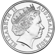 Australia 20 Cents Australian Banknotes 2013 KM# 1962 ELIZABETH II AUSTRALIA 2013 IRB coin obverse Australia 20 Cents Australian Banknotes 2013 KM# 1962 ELIZABETH II AUSTRALIA 2013 IRB coin obverse