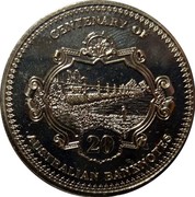 Australia 20 Cents Australian Banknotes 2013 KM# 1961 CENTENARY OF AUSTRALIAN BANKNOTES 20 coin reverse Australia 20 Cents Australian Banknotes 2013 KM# 1961 CENTENARY OF AUSTRALIAN BANKNOTES 20 coin reverse