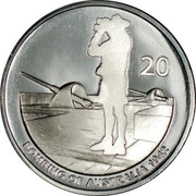 Australia 20 Cents Bombing of Australia 1942 2012 Proof KM# 1743a 20 BOMBING OF AUSTRALIA 1942 coin reverse Australia 20 Cents Bombing of Australia 1942 2012 Proof KM# 1743a 20 BOMBING OF AUSTRALIA 1942 coin reverse