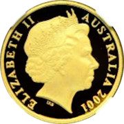 Australia 20 Cents Centenary of Federation 2001 Proof KM# 819 ELIZABETH II AUSTRALIA 2001 coin obverse Australia 20 Cents Centenary of Federation 2001 Proof KM# 819 ELIZABETH II AUSTRALIA 2001 coin obverse