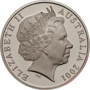 Australia 20 Cents (Centenary of Federation - New South Wales) KM# 550 ELIZABETH II AUSTRALIA 2001 IRB coin obverse Australia 20 Cents (Centenary of Federation - New South Wales) KM# 550 ELIZABETH II AUSTRALIA 2001 IRB coin obverse