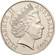 Australia 20 Cents (International Year of Astronomy) KM# 1075 ELIZABETH II AUSTRALIA 2009 IRB coin obverse Australia 20 Cents (International Year of Astronomy) KM# 1075 ELIZABETH II AUSTRALIA 2009 IRB coin obverse