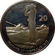 Australia 20 Cents Military Lookout 2012 KM# 1743 20 BOMBING OF AUSTRALIA 1942 coin reverse Australia 20 Cents Military Lookout 2012 KM# 1743 20 BOMBING OF AUSTRALIA 1942 coin reverse