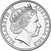 Australia 20 Cents Parliament House 2013 KM# 1966 ELIZABETH II AUSTRALIA 2013 IRB coin obverse Australia 20 Cents Parliament House 2013 KM# 1966 ELIZABETH II AUSTRALIA 2013 IRB coin obverse