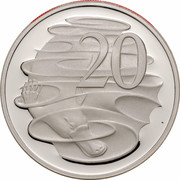 Australia 20 Cents Platypus 2006 KM# 66a 20 SD coin reverse Australia 20 Cents Platypus 2006 KM# 66a 20 SD coin reverse
