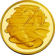 Australia 20 Cents Platypus 2012 Proof KM# 2036 20 LD coin reverse Australia 20 Cents Platypus 2012 Proof KM# 2036 20 LD coin reverse