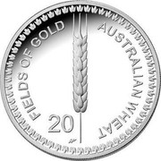 Australia 20 Cents Wheat Fields of Gold 2012 KM# 1625 AUSTRALIAN WHEAT FIELDS OF GOLD 20 WP coin reverse Australia 20 Cents Wheat Fields of Gold 2012 KM# 1625 AUSTRALIAN WHEAT FIELDS OF GOLD 20 WP coin reverse