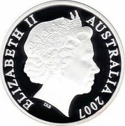 Australia 20 Cents Year of the Surf Lifesaver 2007 B Proof KM# 820a ELIZABETH II AUSTRALIA 2007 IRB coin obverse