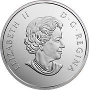 Canada 20 Dollars Little Creatures - Dogbane Beetle 2017 Proof ELIZABETH II D G REGINA coin obverse Canada 20 Dollars Little Creatures - Dogbane Beetle 2017 Proof ELIZABETH II D G REGINA coin obverse