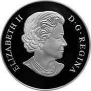 Canada 20 Dollars Nature's Impressions - Polar Bear 2017 Proof ELIZABETH II D ∙ G ∙ REGINA coin obverse