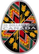 Canada 20 Dollars Traditional Ukrainian Pysanka Egg-Shaped 2017 Proof 20 DOLLARS 2017 CANADA coin reverse Canada 20 Dollars Traditional Ukrainian Pysanka Egg-Shaped 2017 Proof 20 DOLLARS 2017 CANADA coin reverse