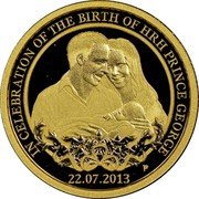 Australia 25 Dollars (Birth of Prince George) KM# 2061 IN CELEBRATION OF THE BIRTH OF HRH PRINCE GEORGE 22.07.2013 P JM coin reverse Australia 25 Dollars (Birth of Prince George) KM# 2061 IN CELEBRATION OF THE BIRTH OF HRH PRINCE GEORGE 22.07.2013 P JM coin reverse