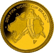Australia 25 Dollars FIFA World cup - Brazil 2013 P Proof KM# 1933 2014 FIFA WORLD CUP BRAZIL TM coin reverse Australia 25 Dollars FIFA World cup - Brazil 2013 P Proof KM# 1933 2014 FIFA WORLD CUP BRAZIL TM coin reverse