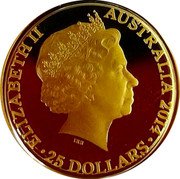 Australia 25 Dollars Kangaroo at Sunset 2014 KM# 2025 ELIZABETH II AUSTRALIA YEAR 25 DOLLARS IRB coin obverse Australia 25 Dollars Kangaroo at Sunset 2014 KM# 2025 ELIZABETH II AUSTRALIA YEAR 25 DOLLARS IRB coin obverse